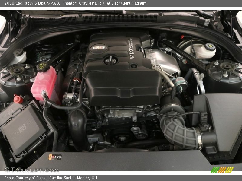 Phantom Gray Metallic / Jet Black/Light Platinum 2018 Cadillac ATS Luxury AWD