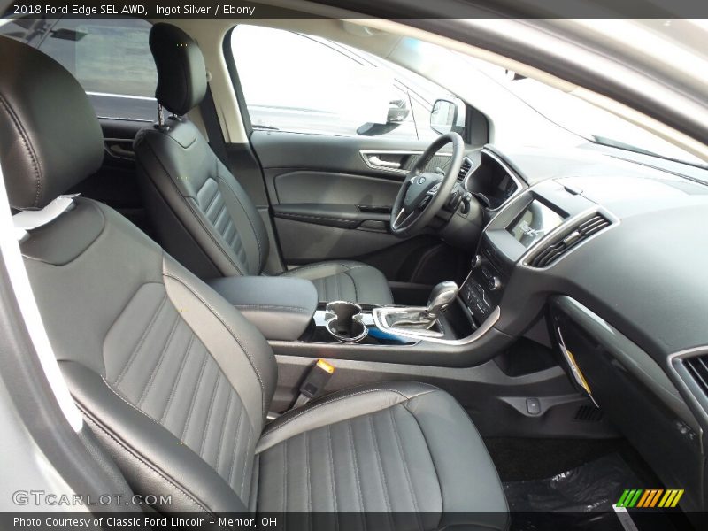 Ingot Silver / Ebony 2018 Ford Edge SEL AWD