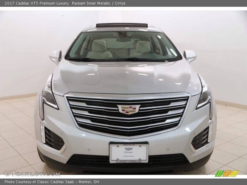 Radiant Silver Metallic / Cirrus 2017 Cadillac XT5 Premium Luxury