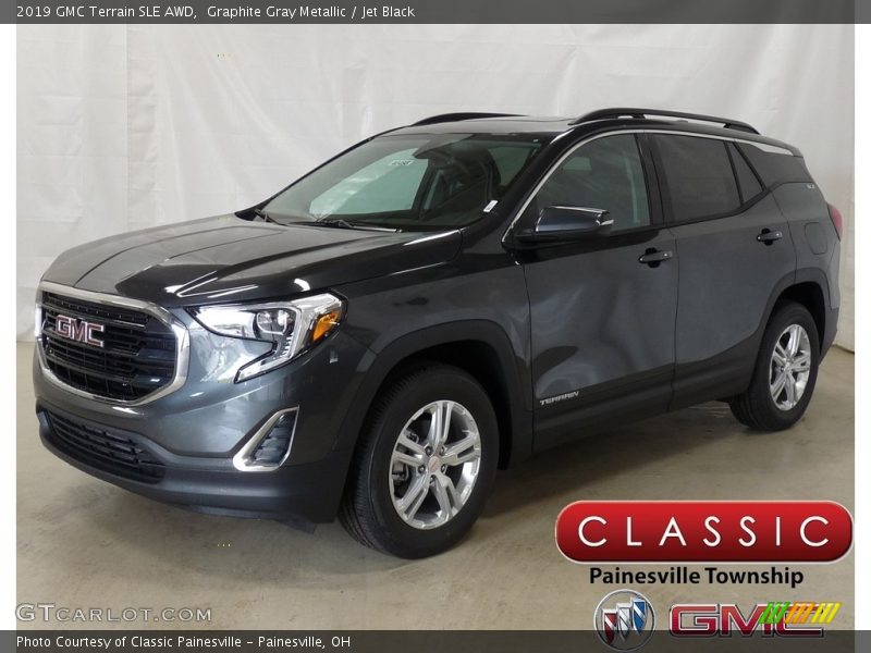 Graphite Gray Metallic / Jet Black 2019 GMC Terrain SLE AWD