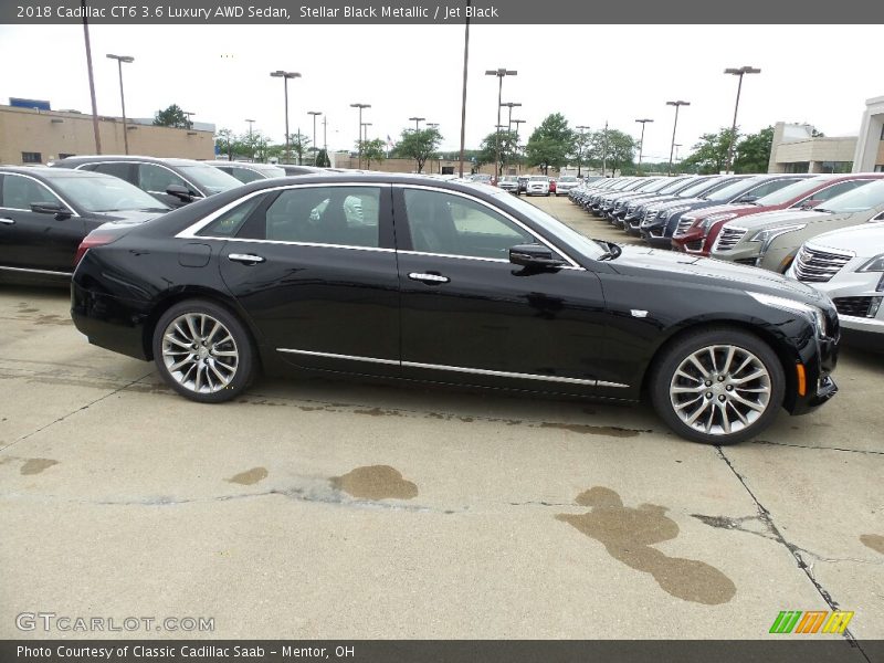 Stellar Black Metallic / Jet Black 2018 Cadillac CT6 3.6 Luxury AWD Sedan