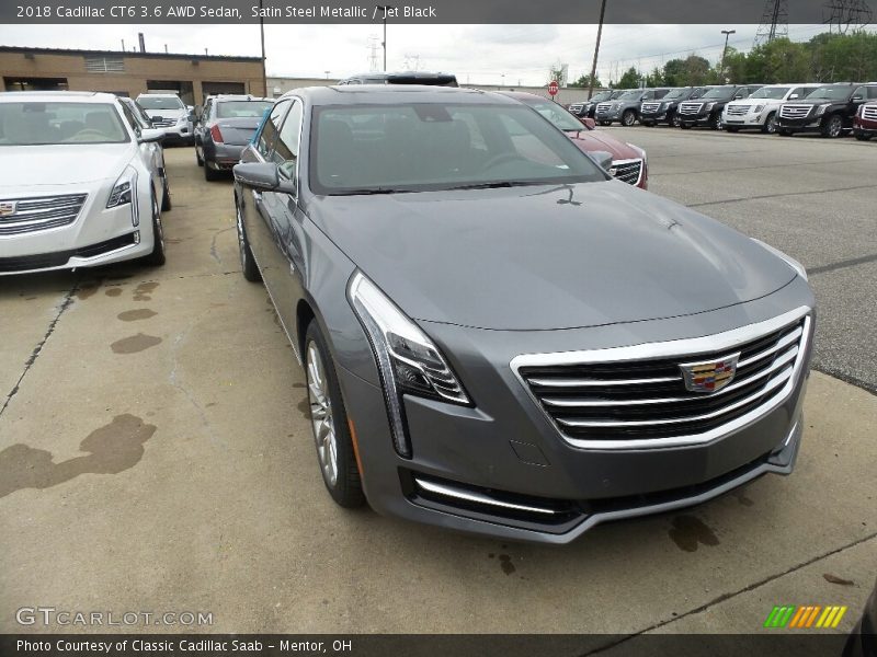 Satin Steel Metallic / Jet Black 2018 Cadillac CT6 3.6 AWD Sedan