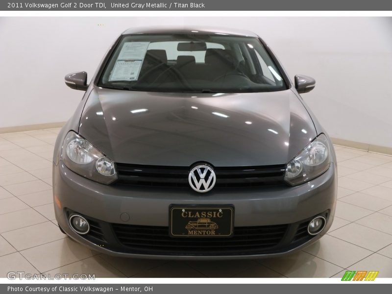 United Gray Metallic / Titan Black 2011 Volkswagen Golf 2 Door TDI