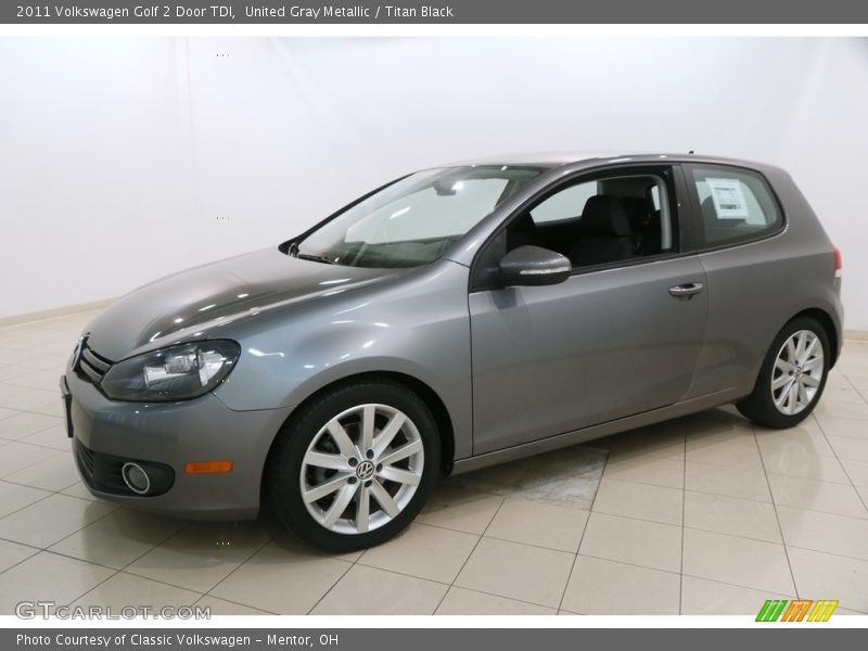 United Gray Metallic / Titan Black 2011 Volkswagen Golf 2 Door TDI