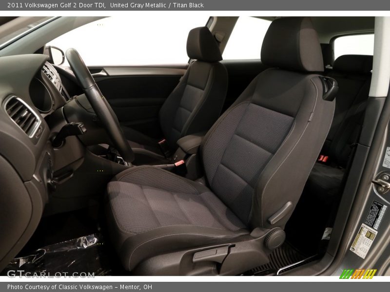 United Gray Metallic / Titan Black 2011 Volkswagen Golf 2 Door TDI