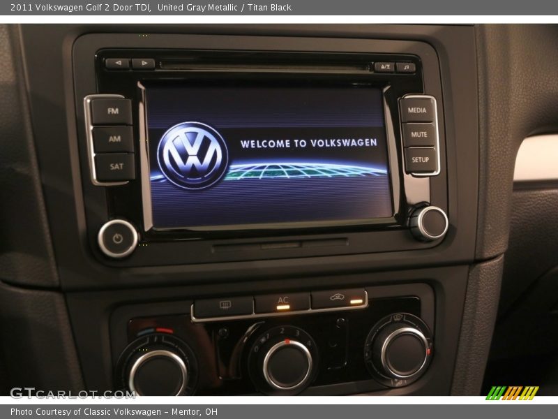 United Gray Metallic / Titan Black 2011 Volkswagen Golf 2 Door TDI