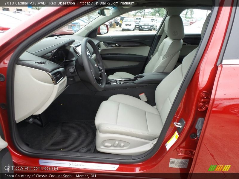 Red Obsession Tintcoat / Jet Black/Light Platinum 2018 Cadillac ATS AWD