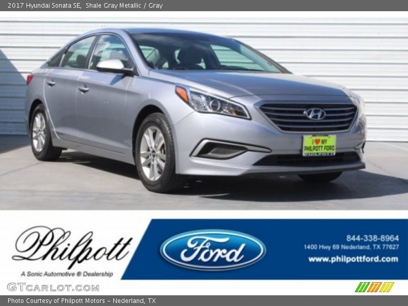 Shale Gray Metallic / Gray 2017 Hyundai Sonata SE