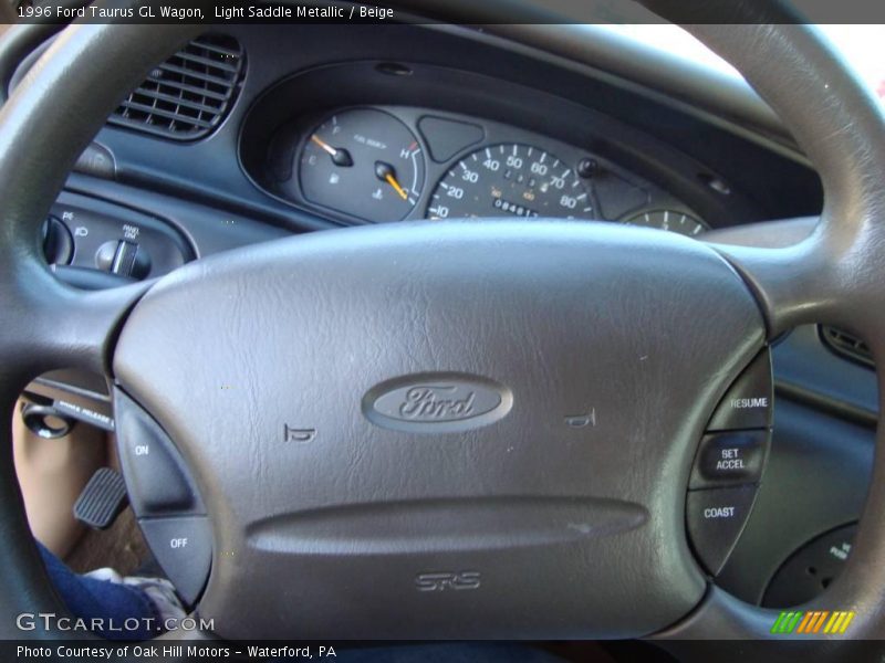 Light Saddle Metallic / Beige 1996 Ford Taurus GL Wagon