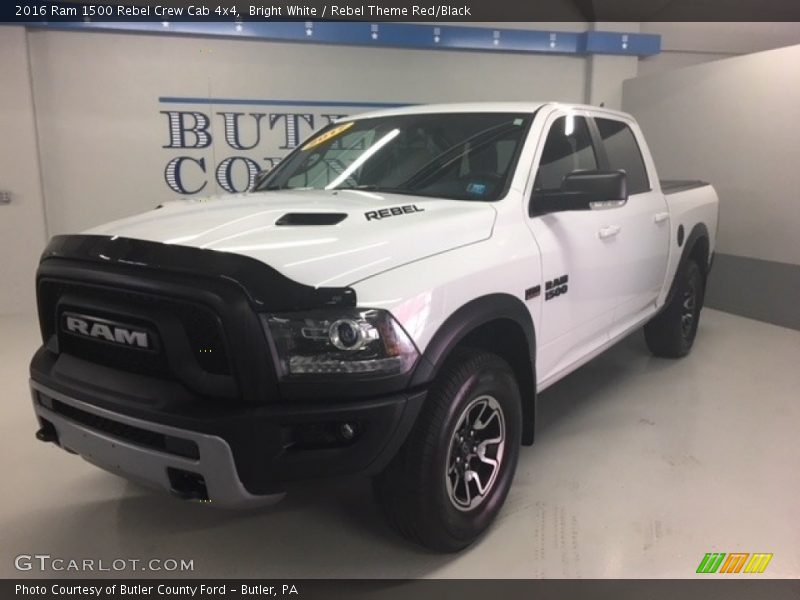 Bright White / Rebel Theme Red/Black 2016 Ram 1500 Rebel Crew Cab 4x4