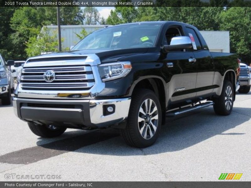 Midnight Black Metallic / Graphite 2018 Toyota Tundra Limited Double Cab 4x4