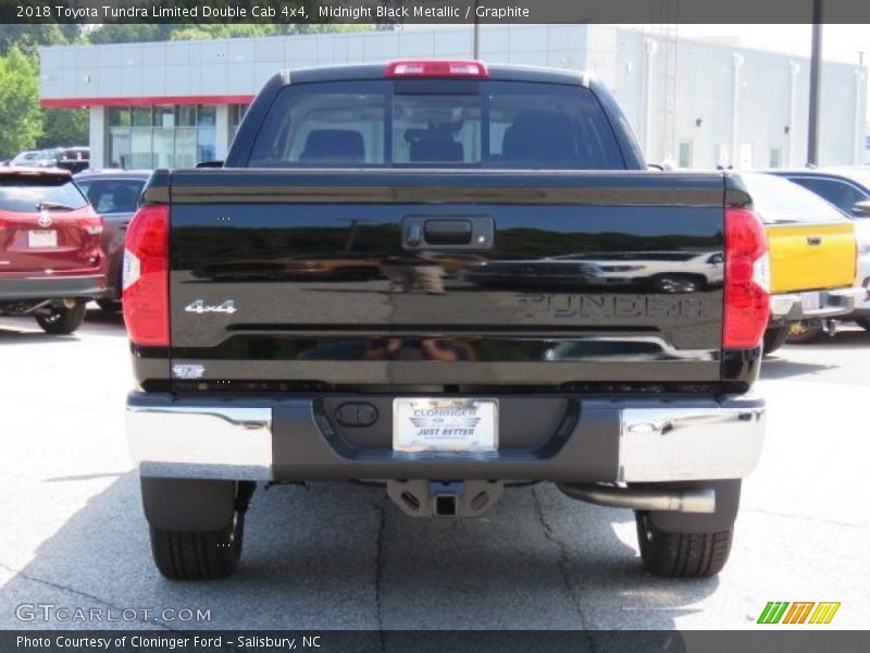 Midnight Black Metallic / Graphite 2018 Toyota Tundra Limited Double Cab 4x4