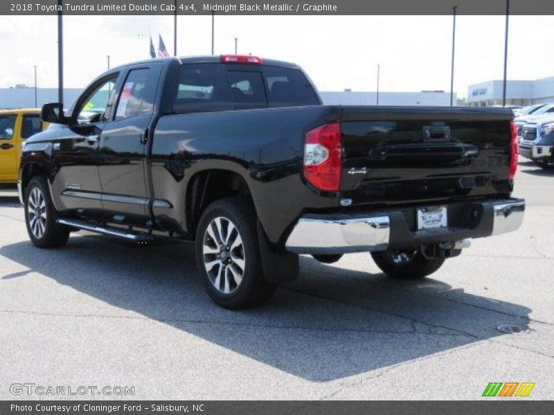 Midnight Black Metallic / Graphite 2018 Toyota Tundra Limited Double Cab 4x4