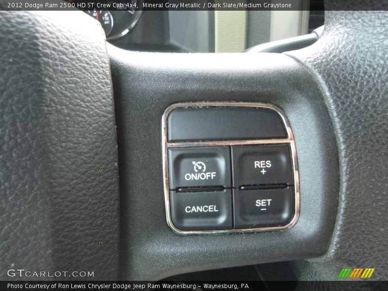 Mineral Gray Metallic / Dark Slate/Medium Graystone 2012 Dodge Ram 2500 HD ST Crew Cab 4x4