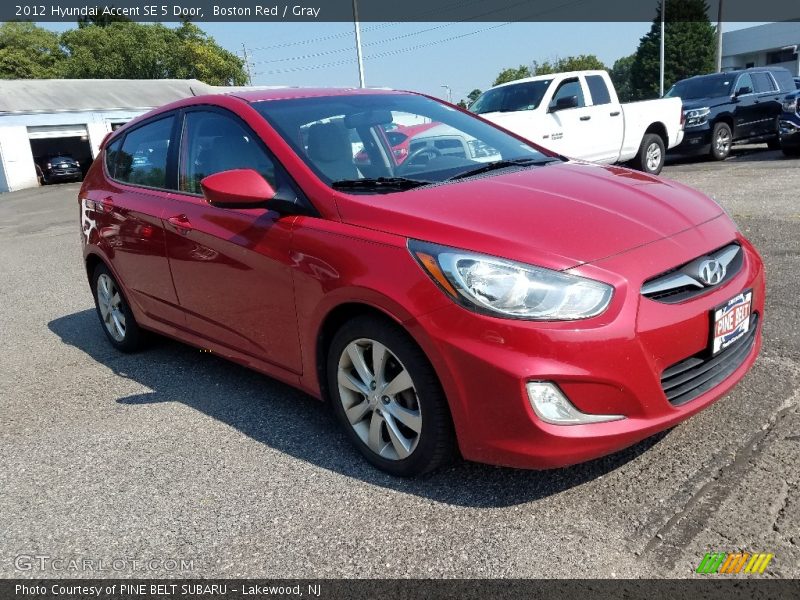 Boston Red / Gray 2012 Hyundai Accent SE 5 Door