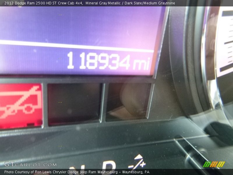 Mineral Gray Metallic / Dark Slate/Medium Graystone 2012 Dodge Ram 2500 HD ST Crew Cab 4x4