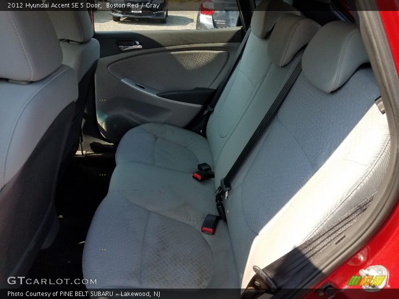 Boston Red / Gray 2012 Hyundai Accent SE 5 Door