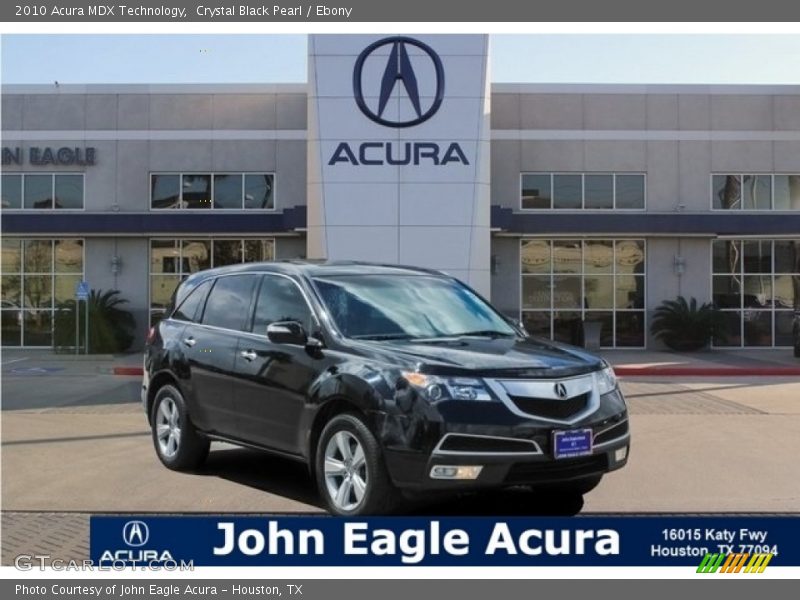 Crystal Black Pearl / Ebony 2010 Acura MDX Technology