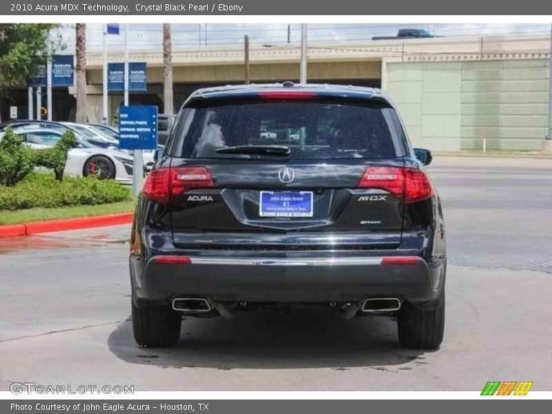 Crystal Black Pearl / Ebony 2010 Acura MDX Technology