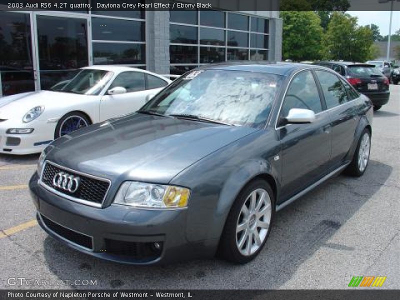 Daytona Grey Pearl Effect / Ebony Black 2003 Audi RS6 4.2T quattro