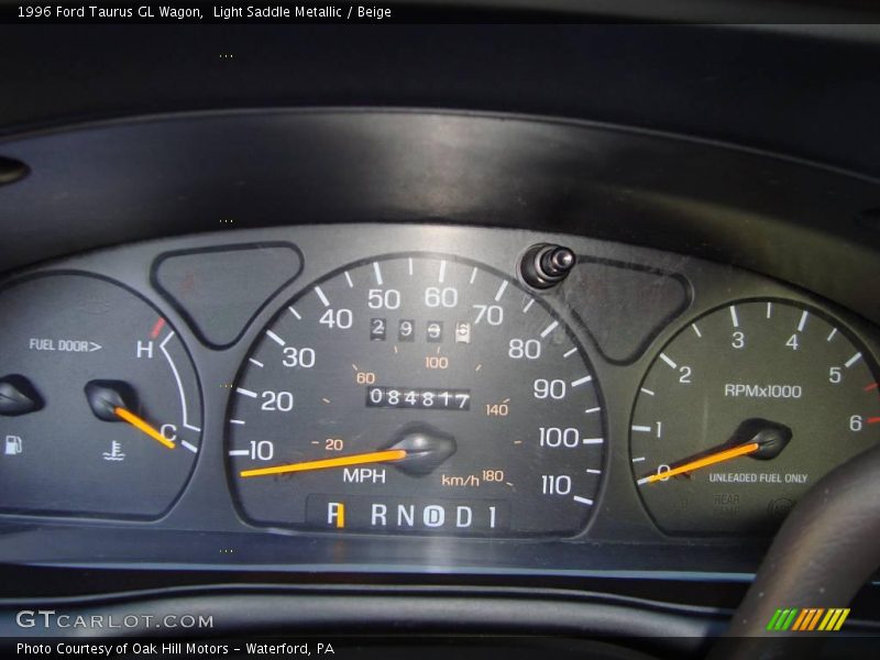 Light Saddle Metallic / Beige 1996 Ford Taurus GL Wagon