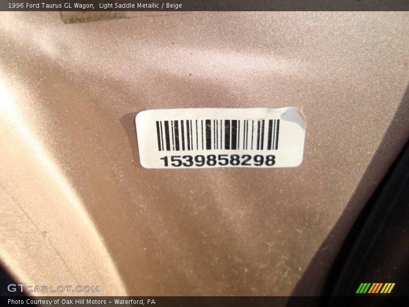 Light Saddle Metallic / Beige 1996 Ford Taurus GL Wagon