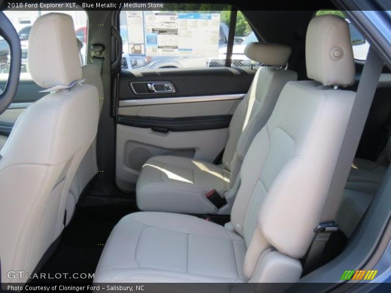 Blue Metallic / Medium Stone 2018 Ford Explorer XLT