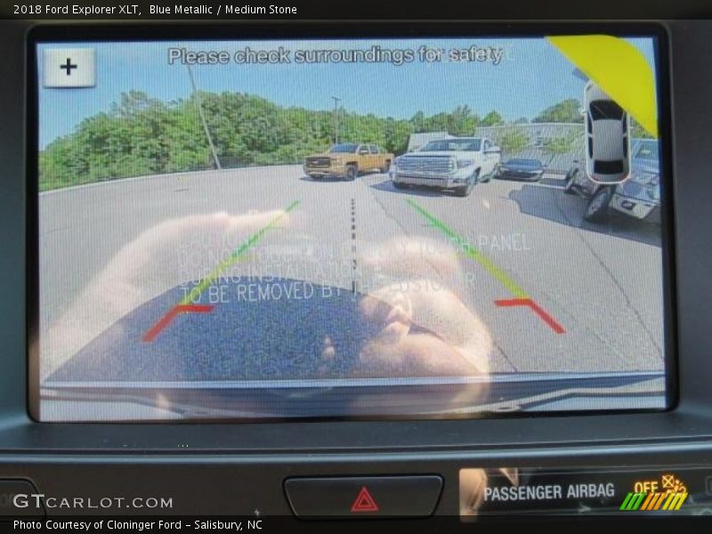 Blue Metallic / Medium Stone 2018 Ford Explorer XLT