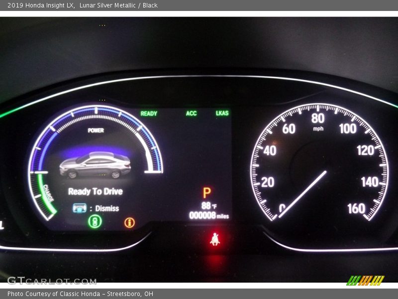 Lunar Silver Metallic / Black 2019 Honda Insight LX