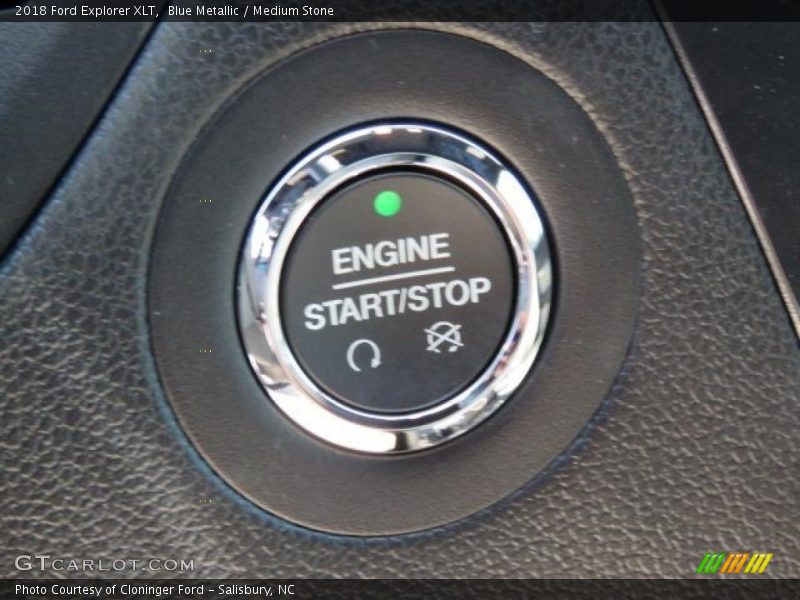 Blue Metallic / Medium Stone 2018 Ford Explorer XLT