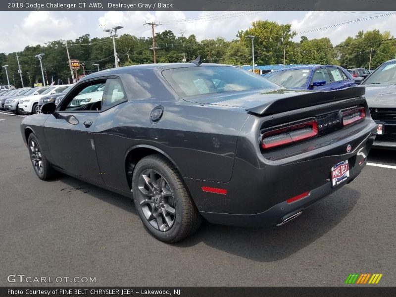 Destroyer Gray / Black 2018 Dodge Challenger GT AWD
