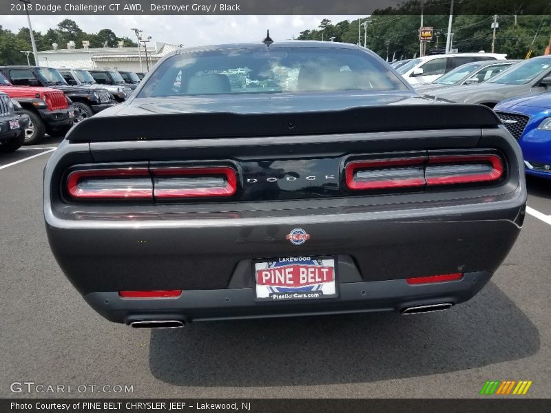 Destroyer Gray / Black 2018 Dodge Challenger GT AWD