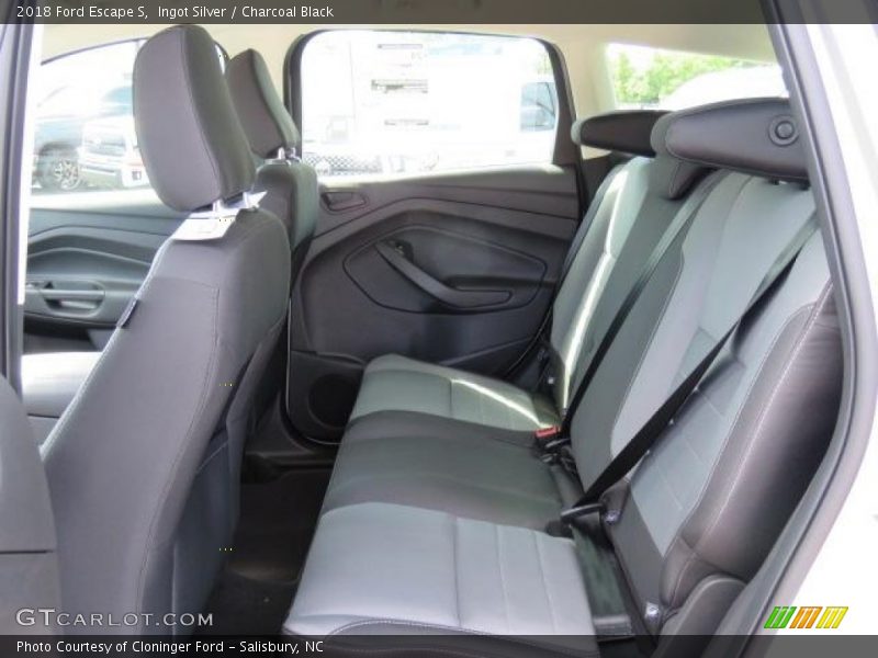 Ingot Silver / Charcoal Black 2018 Ford Escape S