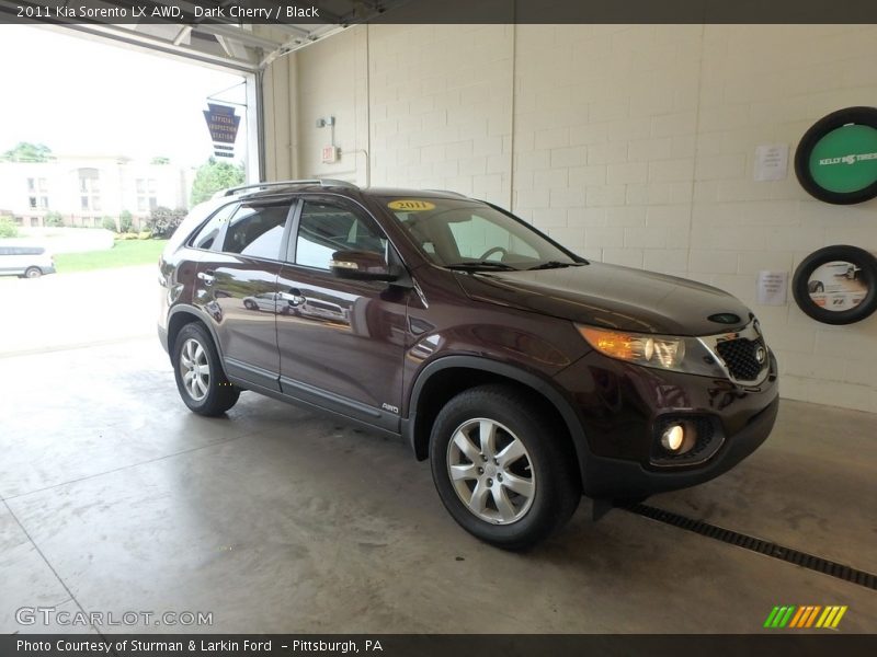 Dark Cherry / Black 2011 Kia Sorento LX AWD