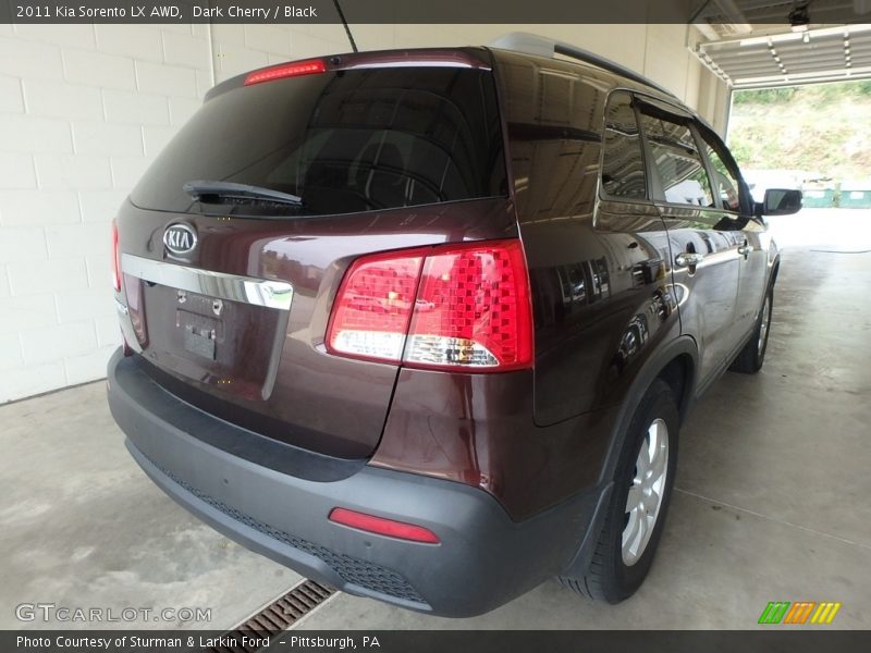 Dark Cherry / Black 2011 Kia Sorento LX AWD