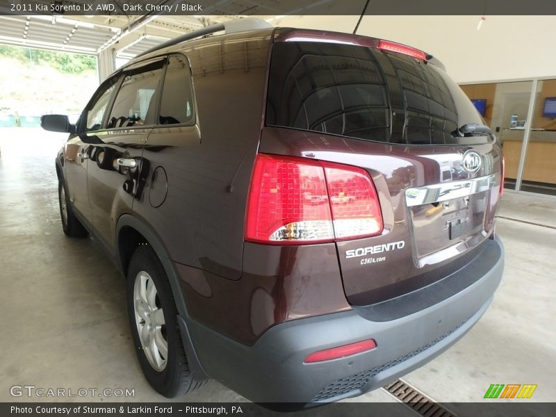 Dark Cherry / Black 2011 Kia Sorento LX AWD