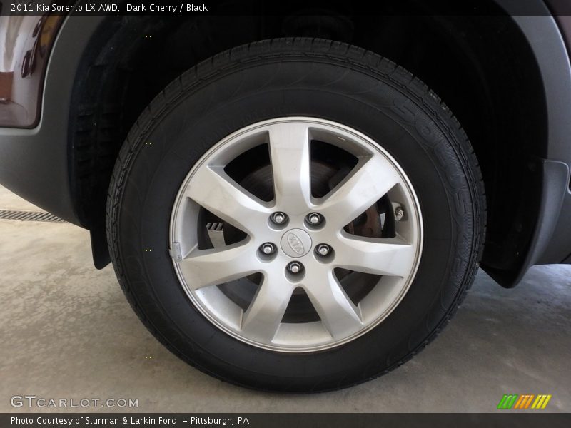 Dark Cherry / Black 2011 Kia Sorento LX AWD