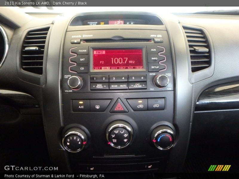 Dark Cherry / Black 2011 Kia Sorento LX AWD