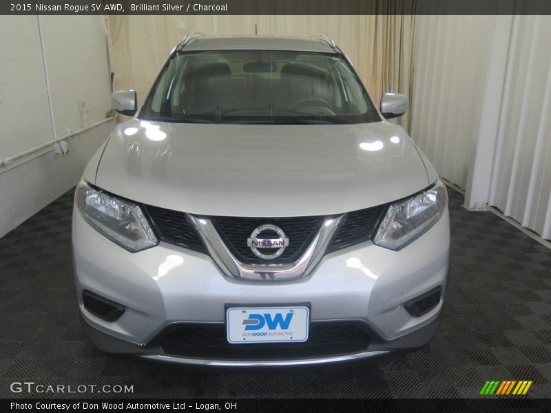 Brilliant Silver / Charcoal 2015 Nissan Rogue SV AWD