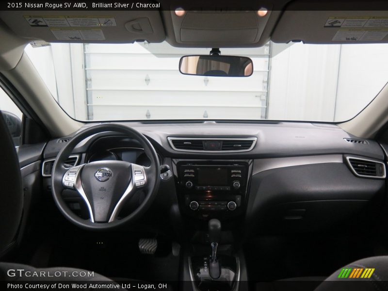 Brilliant Silver / Charcoal 2015 Nissan Rogue SV AWD