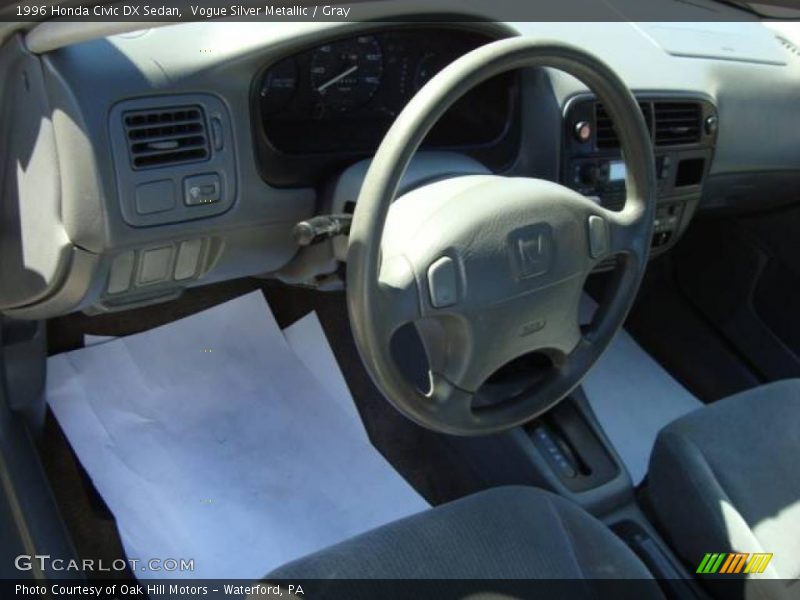 Vogue Silver Metallic / Gray 1996 Honda Civic DX Sedan