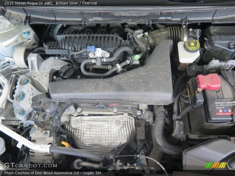 Brilliant Silver / Charcoal 2015 Nissan Rogue SV AWD
