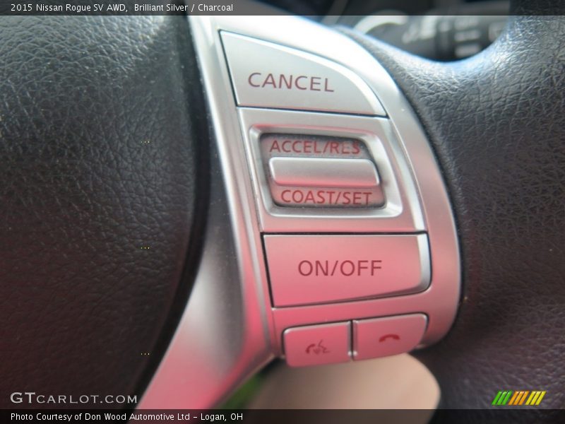 Brilliant Silver / Charcoal 2015 Nissan Rogue SV AWD