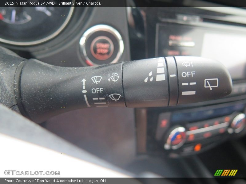 Brilliant Silver / Charcoal 2015 Nissan Rogue SV AWD