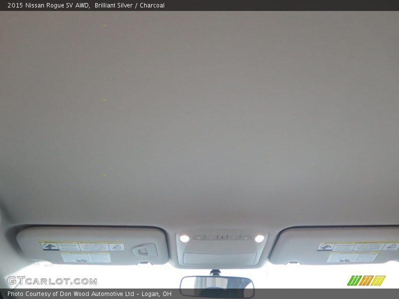 Brilliant Silver / Charcoal 2015 Nissan Rogue SV AWD