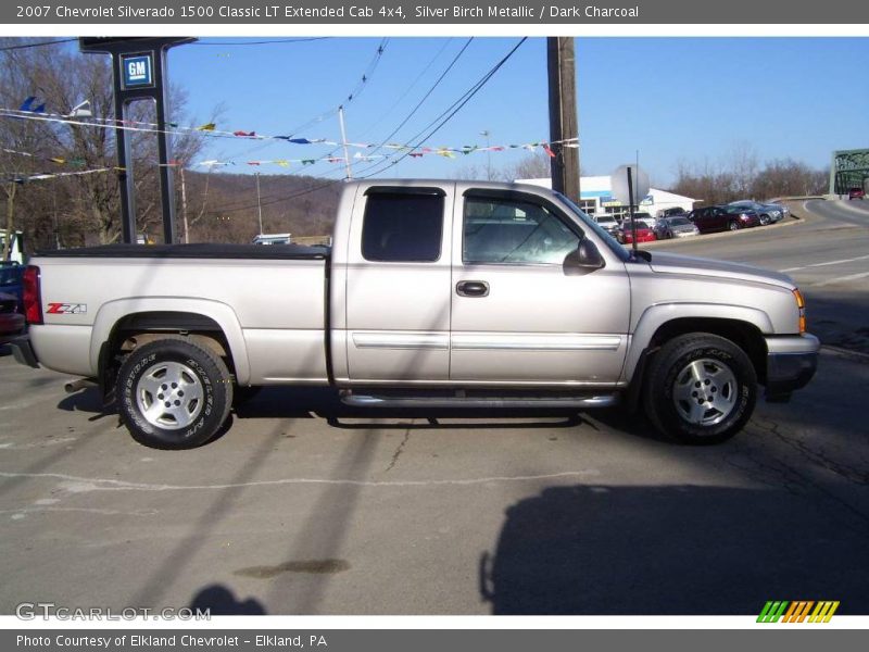 Silver Birch Metallic / Dark Charcoal 2007 Chevrolet Silverado 1500 Classic LT Extended Cab 4x4