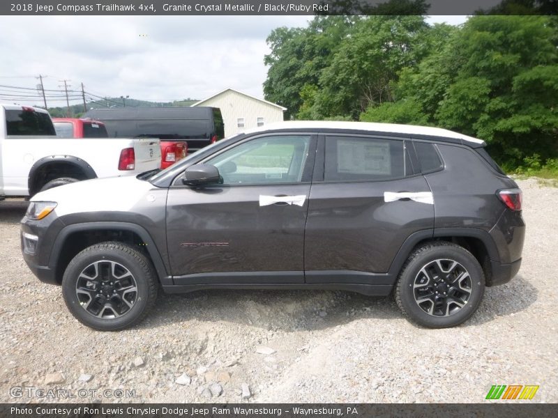 Granite Crystal Metallic / Black/Ruby Red 2018 Jeep Compass Trailhawk 4x4