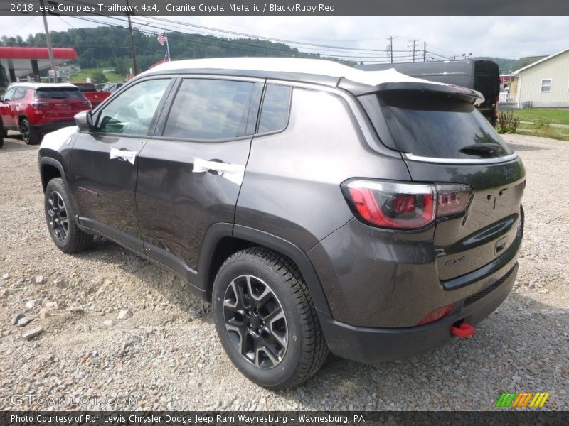 Granite Crystal Metallic / Black/Ruby Red 2018 Jeep Compass Trailhawk 4x4