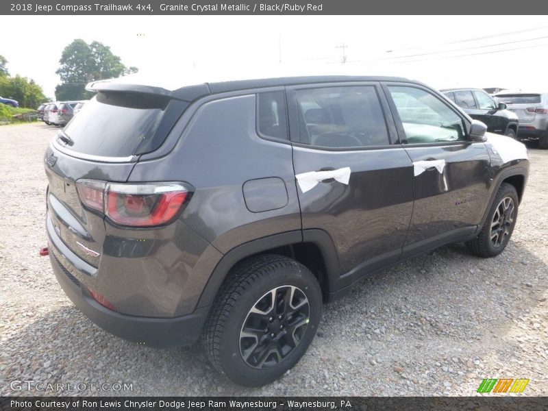 Granite Crystal Metallic / Black/Ruby Red 2018 Jeep Compass Trailhawk 4x4