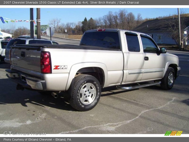 Silver Birch Metallic / Dark Charcoal 2007 Chevrolet Silverado 1500 Classic LT Extended Cab 4x4